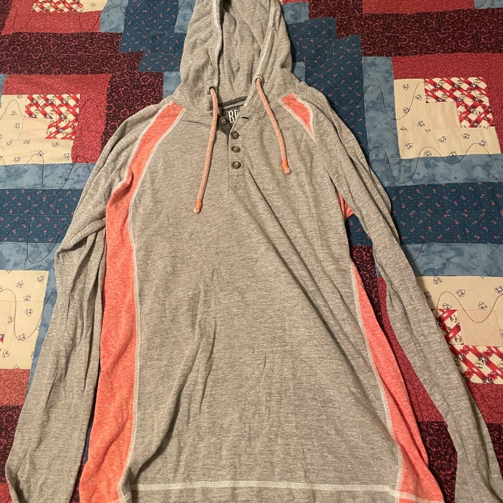 BKE Vintage Gray Hooded Top